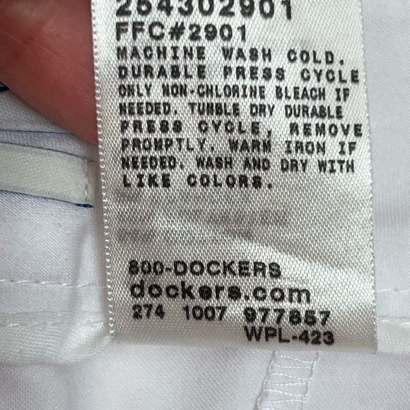 Dockers Ideal Fit Womens White Metro Capri Pants 16 Cotton Casual Stretchy Chic - Picture 6 of 16